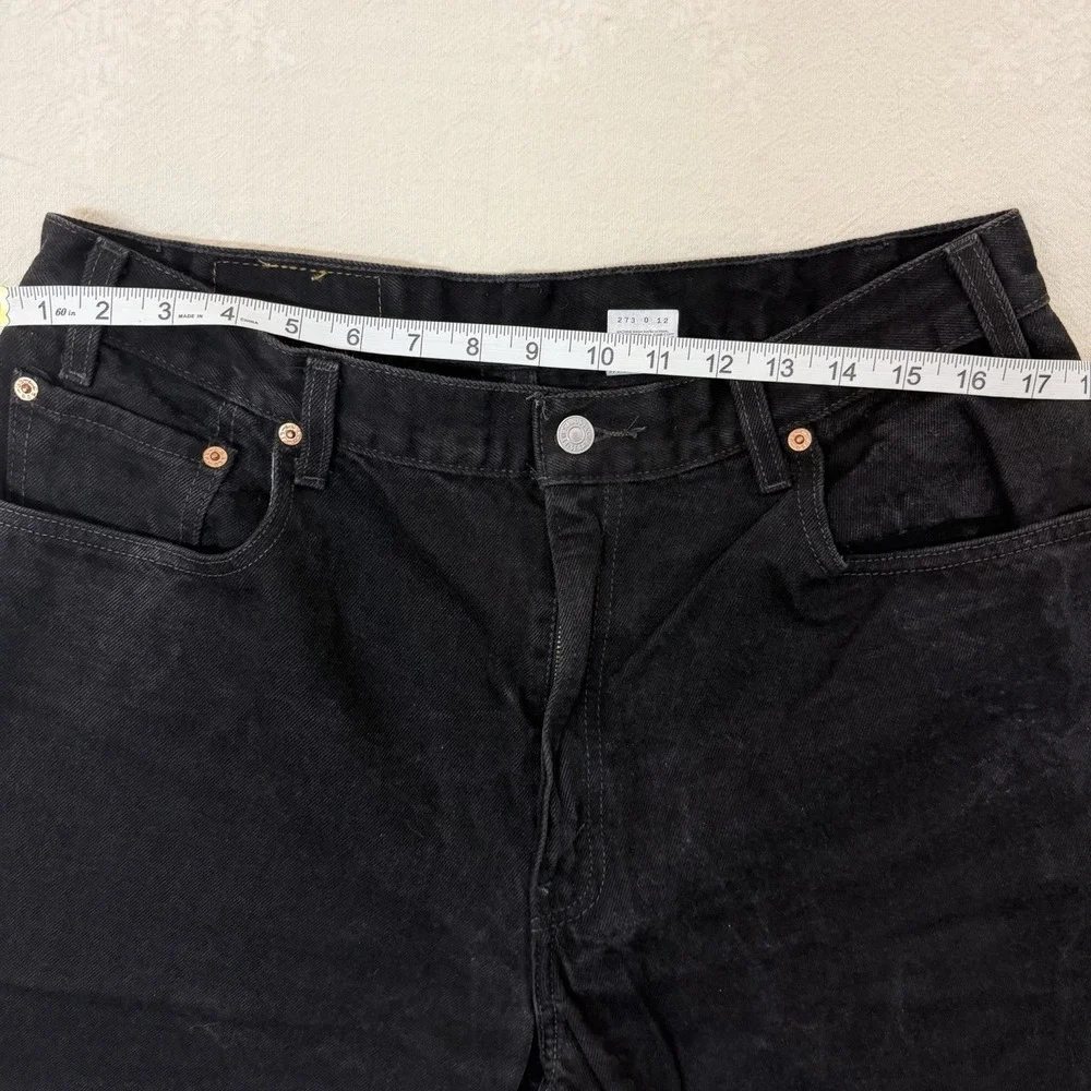 VTG Levis 560 Loose Fit Tapered Leg Jeans Mens 36x34 Black 90s Y2K USA Style